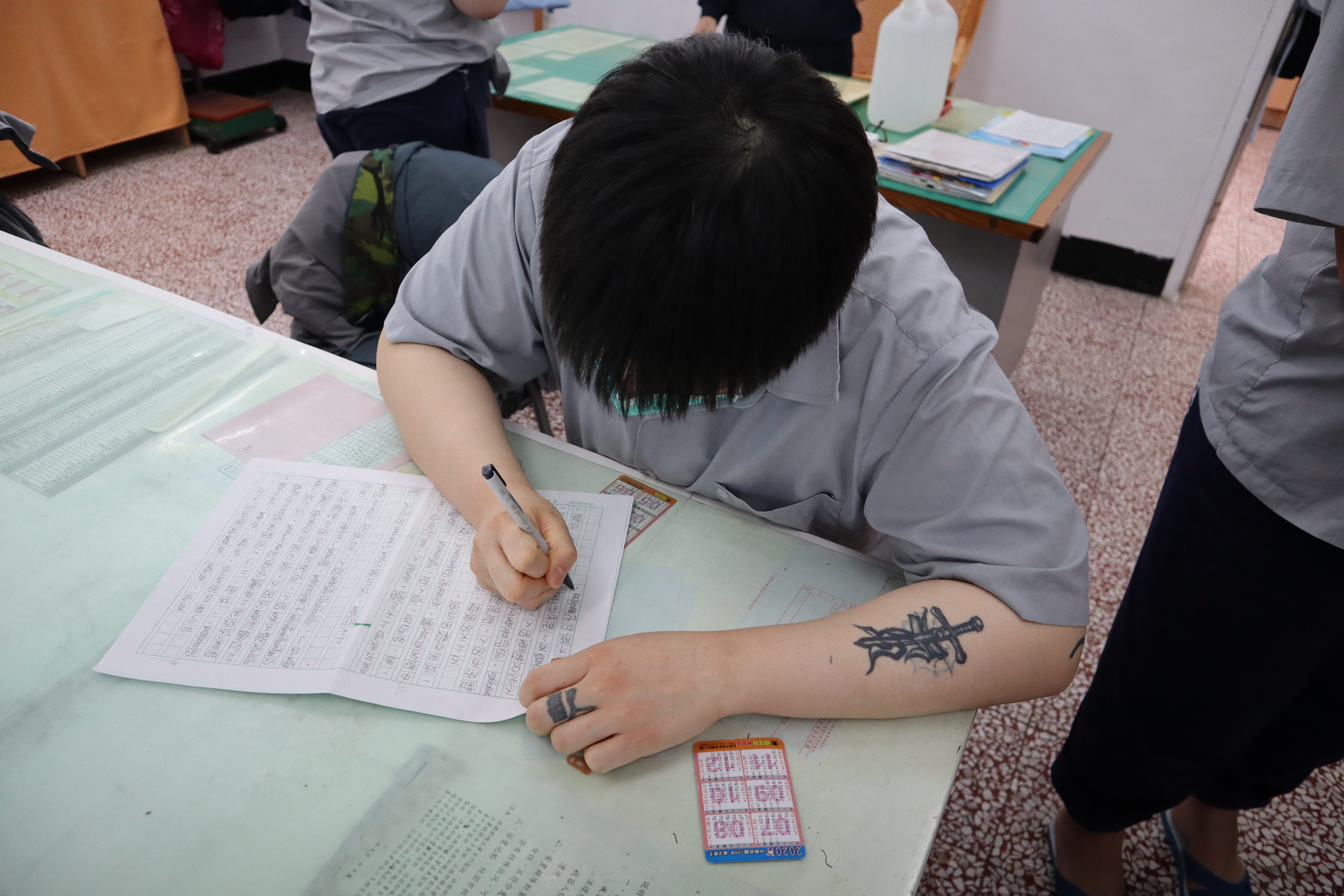 參賽收容人盡心盡力
