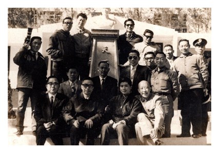 民國61年-金門監獄慶祝27屆司法節與祝賀外賓合影