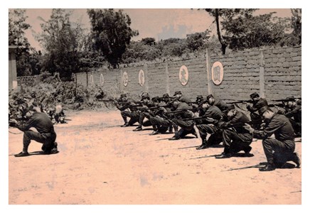 民國61年-金門監獄民防訓練實況（跪射射擊預習）