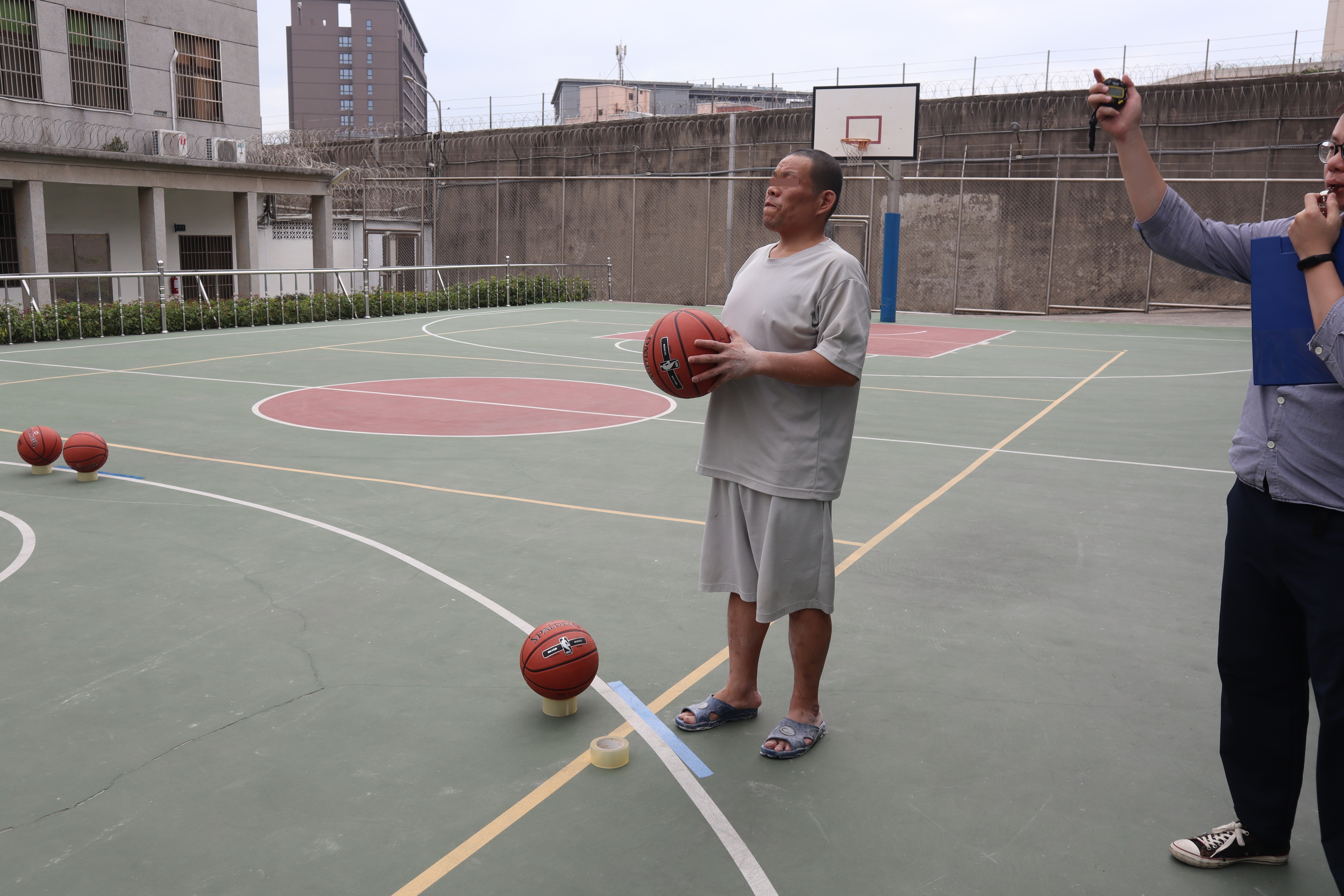 麵線班收容人三分球投藍