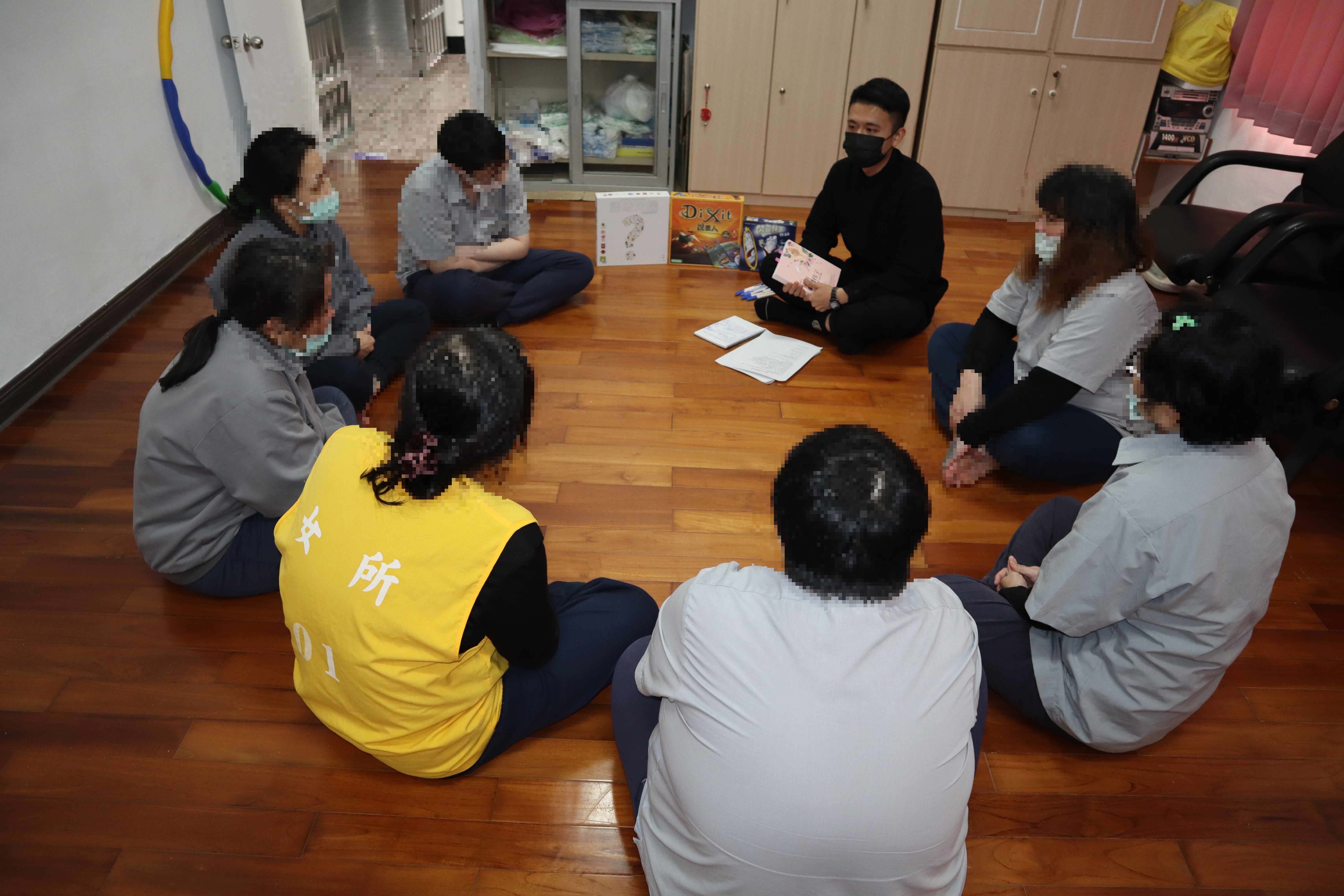 Social workers introduce board games