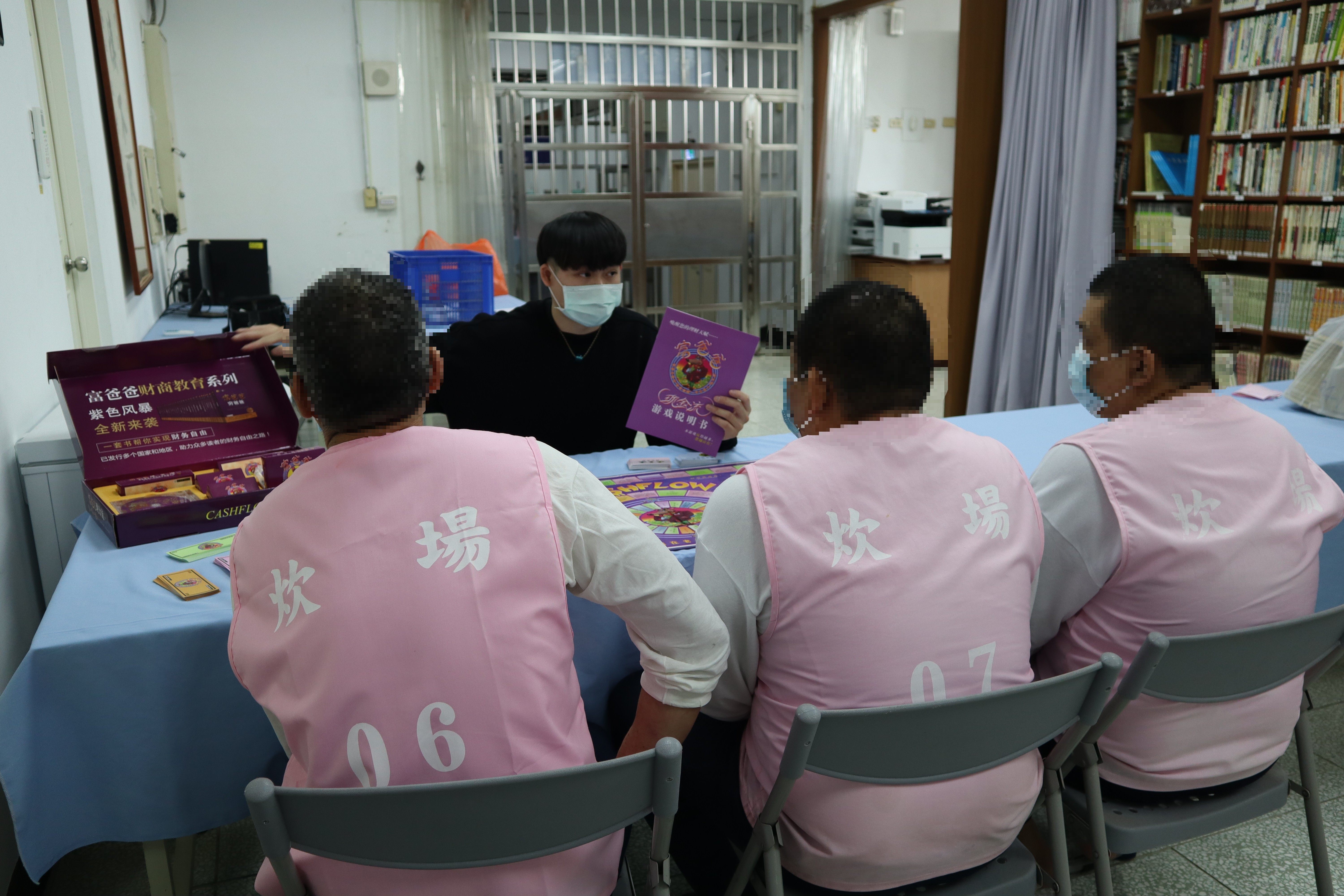 Social workers introduce board games