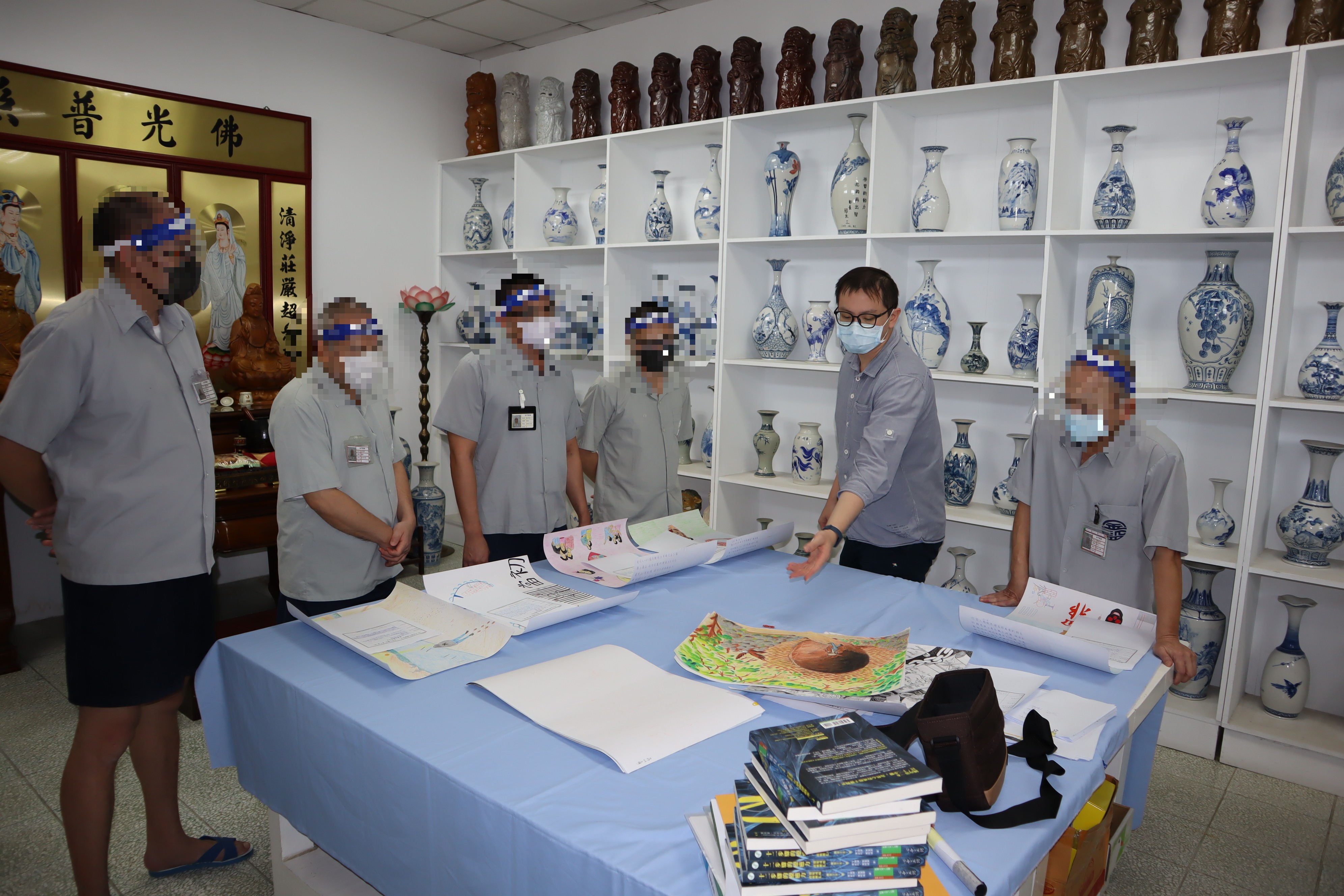 Educators share the prison's literary and artistic works related to restorative justice