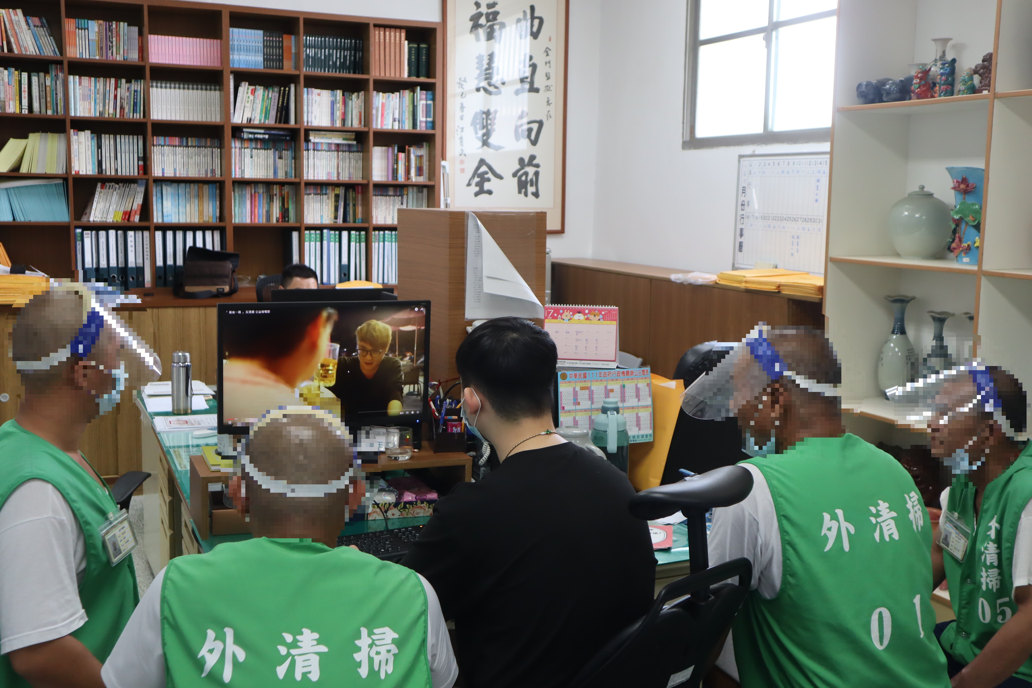 Social workers talk about the meaning of the symbols in the promotional video