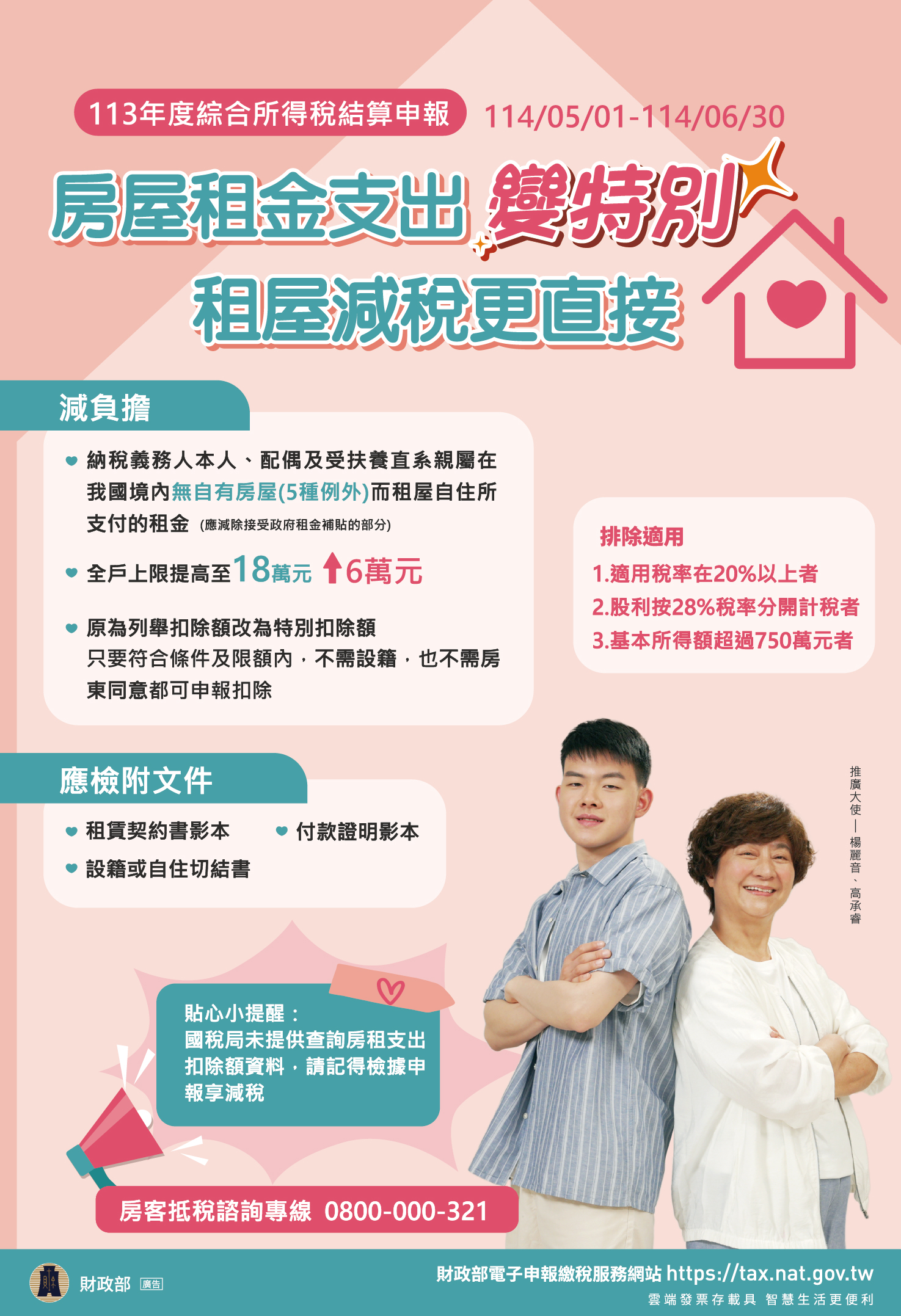 6.房屋租金支出特別扣除額